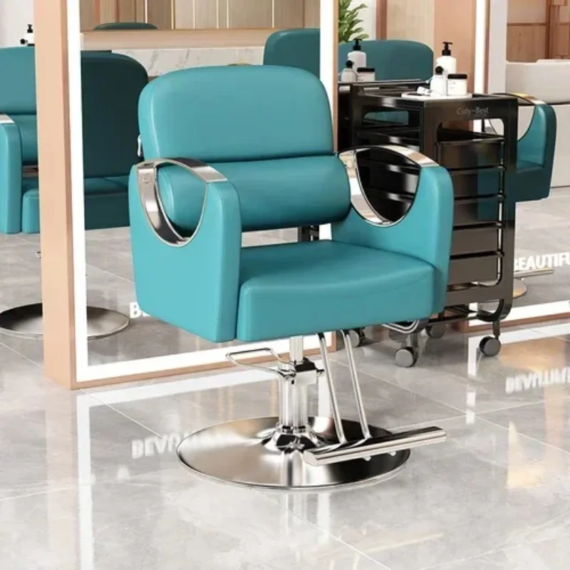 Luxury Portable Designed Barber Chair Gold Barbershop Luxury Barber Chairs Swivel Salon Cadeira De Barbeiro Salon Furniture