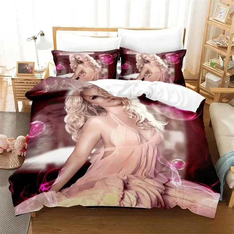 

Sexy Britney Spears Bedding Set Single Twin Full Queen King Size Bed Set Adult Kid Bedroom Duvet cover Sets Parure De Lit Bed