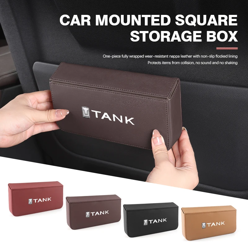 Car Door Side Storage Box Hanging Phone Holder Pocket for TANK Great Wall Tank 300 500 Tank300 Tank500