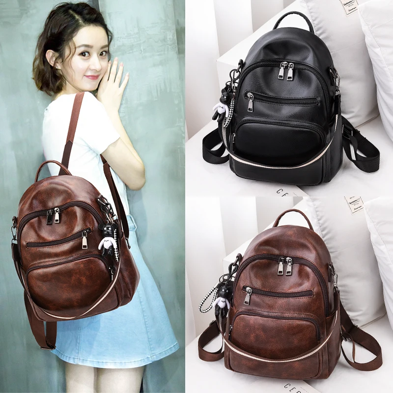 Shoulder Small Bag 2024 New Fashion Trend Versatile Soft Leather Single Shoulder Women's Commuting Large Capacity Backpack