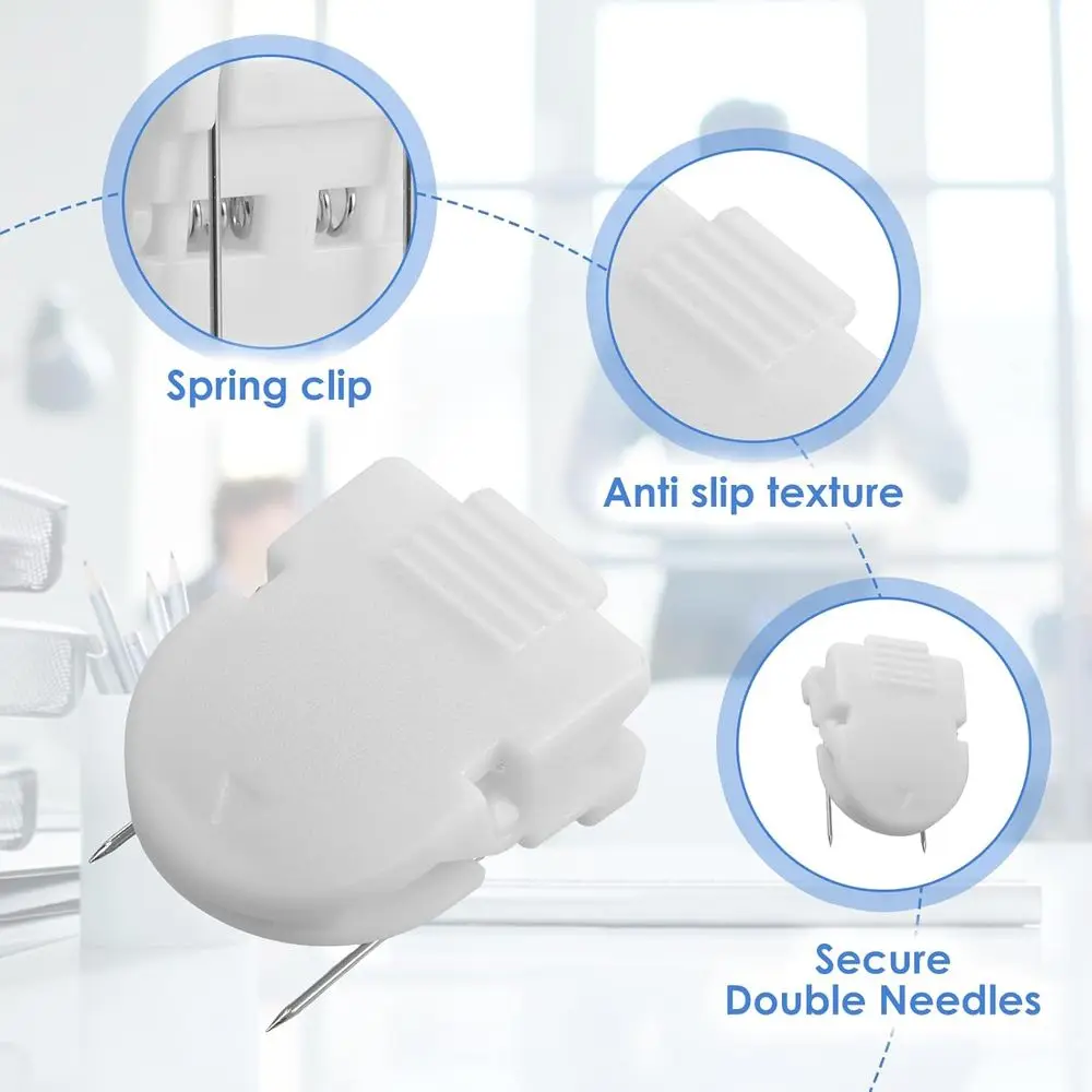 50Pcs Cubicle Clips for Fabric Panels, Strong Hold Office Partition Hooks Pins Messages Hooks, Cubicle Wall Clips for Hanging No