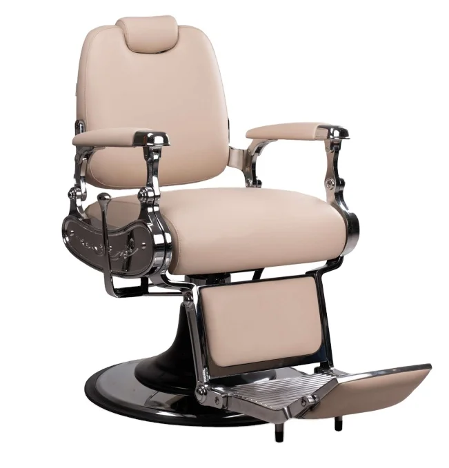 @#DM New Luxury Synthetic Leather Barber Chair 360 Degree Swivel Hydraulic Pump Adjustable Footrest Eco-Friendly Design Baber Sh