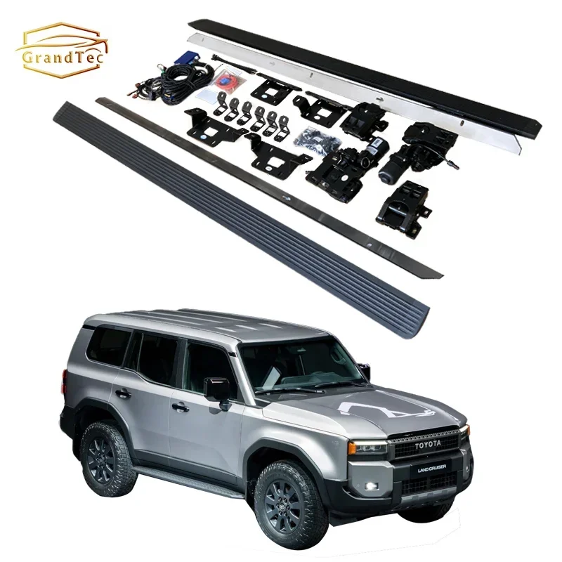 

Factory Outlet Automatic Retractable SUV Auto Running Boards Electric Side Step For Land Cruiser 250 With Side Skirts