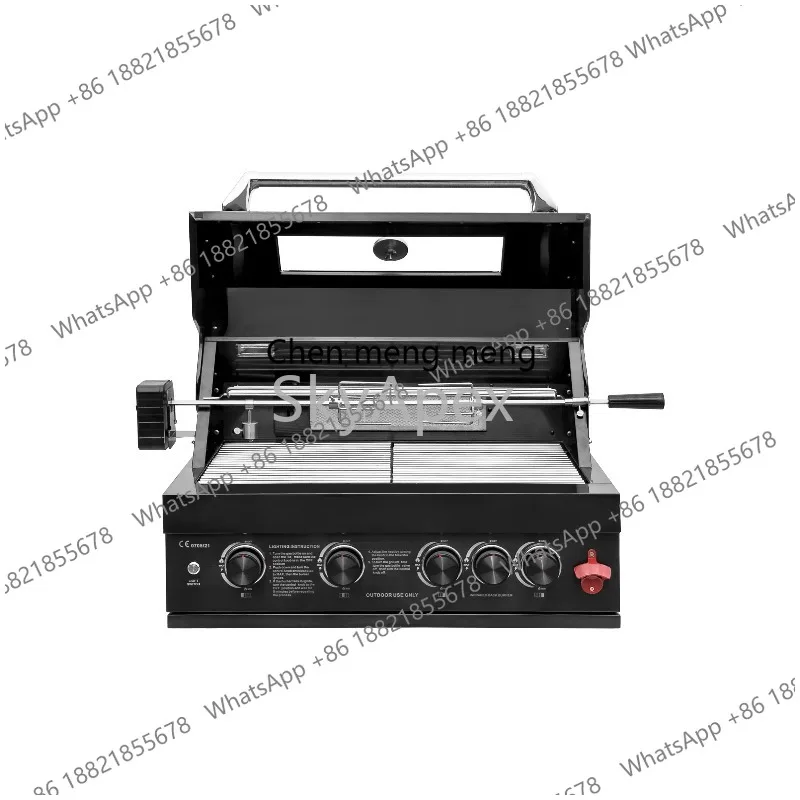 Premium Quality SUS 304 Black Titanium Built In Gas BBQ Grill Outdoor Kitchen Heat Resistant  Non  Stick  Grate  Backyard  Patio
