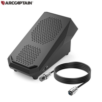 ARCCAPTAIN TIG 5-pin Welding Foot Pedal Remote Amp Control TIG Foot Pedal 10 Feet Cable For ARCCAPTAIN TIG200 TIG200P ACDC