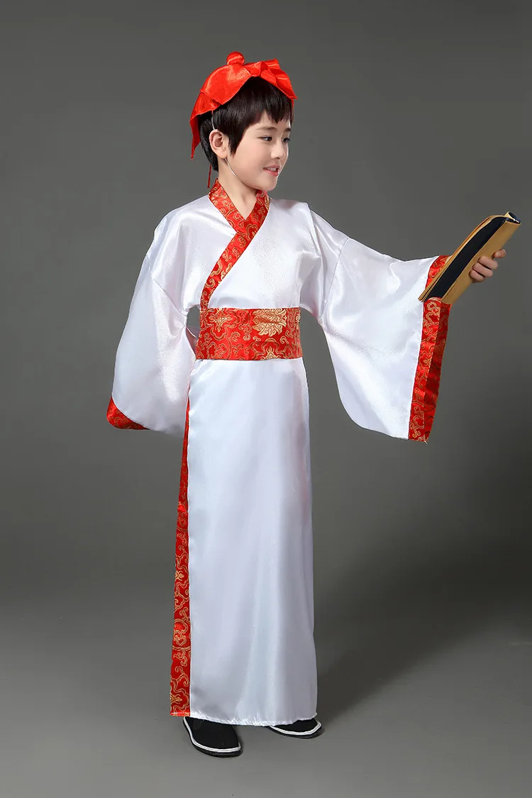 전통 고대 중국 의상 중국어 번체 당나라 Hanfu 드레스 아동 의류 코스프레 무대 공연 의상