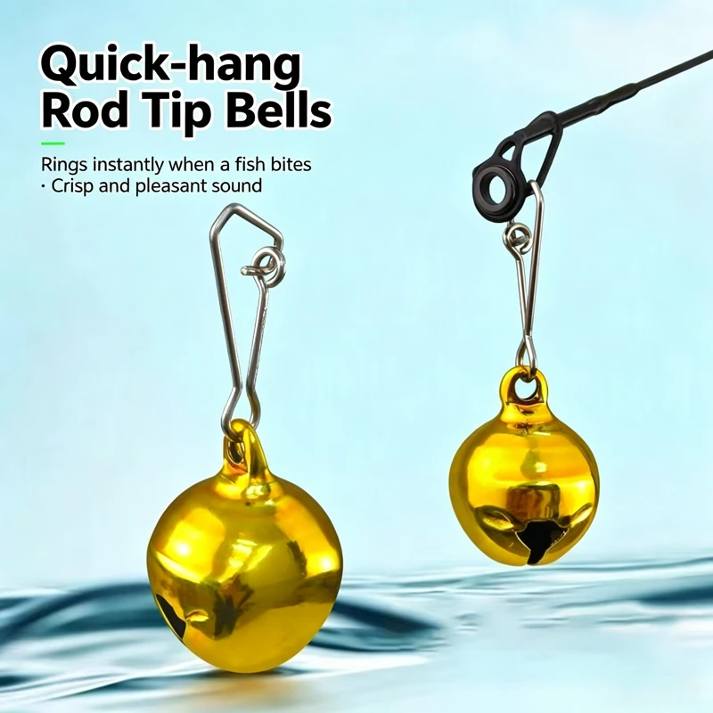 5/10pcs Fishing Bell, Durable Quick Hook Buckle, Used for Night Fishing and Ice Fishing Hook Biting Reminder, Easy to Install
