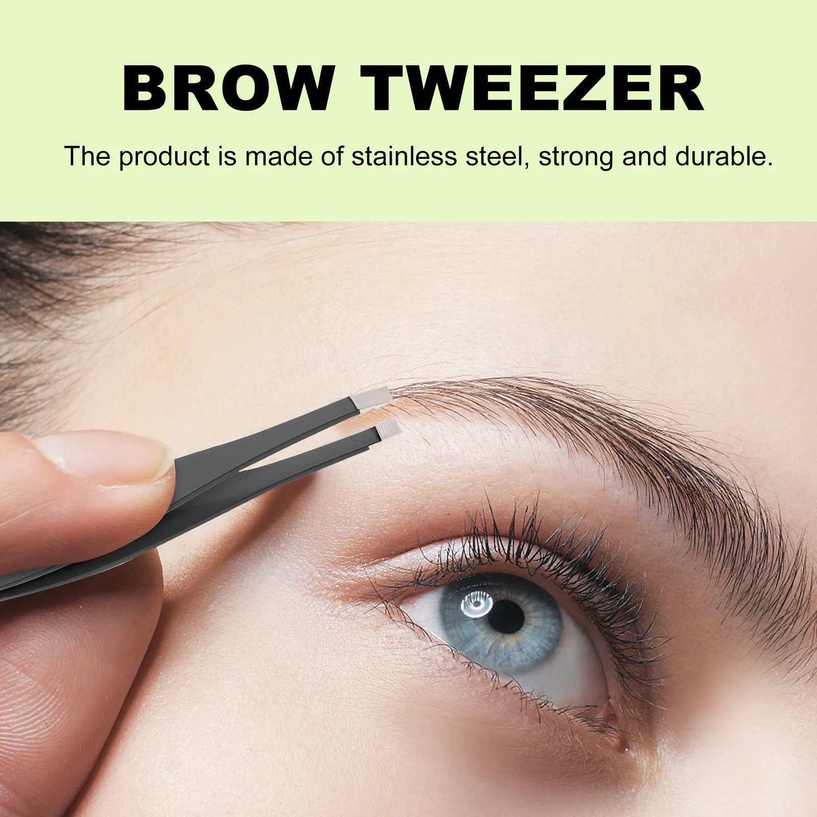

6pcs Eyebrow Tweezers Stainless Steel Precision Tool For Travel Camping Business Trip Eyebrow Clip Set