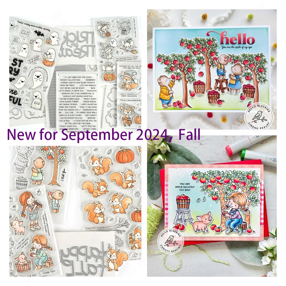 

Scrapbooking Stamp New 2024 Apple Farm Die Metal Cutting Dies and Stamps for DIY Album Craft Paper Card Decoration Halloween