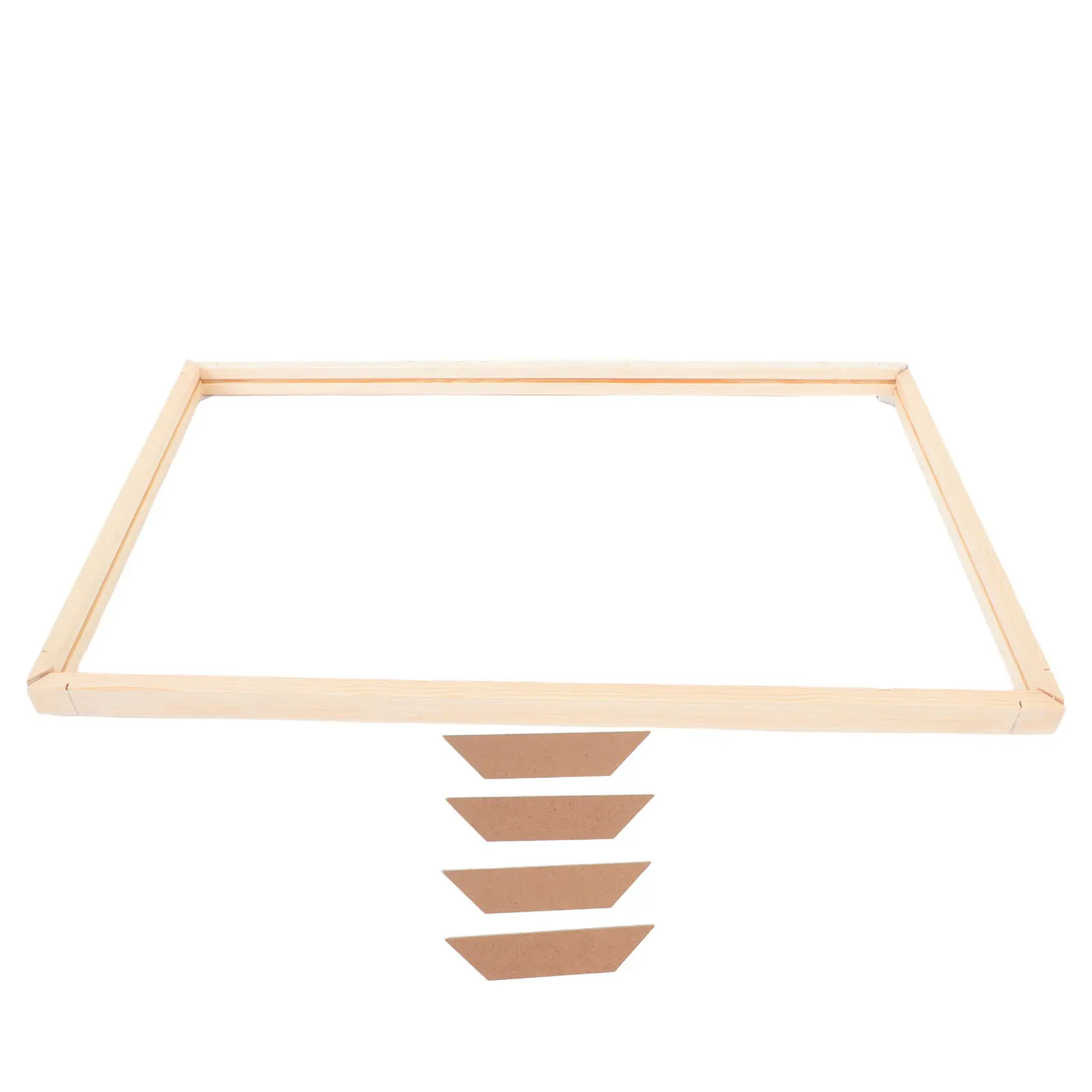 

1Set Painting Wooden Frame DIY Easy Assembly Canvas Stretcher Bars Solid Wood 55x35cm Art Frame Kit Home Decor