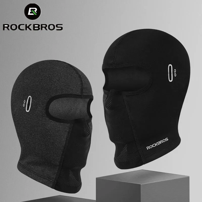 ROCKBROS Lokaler Versand Fahrradkappe Atmungsaktive Elastische Kaschmir-Wärmekappe Mit Brillenloch Fahrrad Wandern Ski Wintermütze Kapuze Outdoor-Sport Winddichtes Bandana