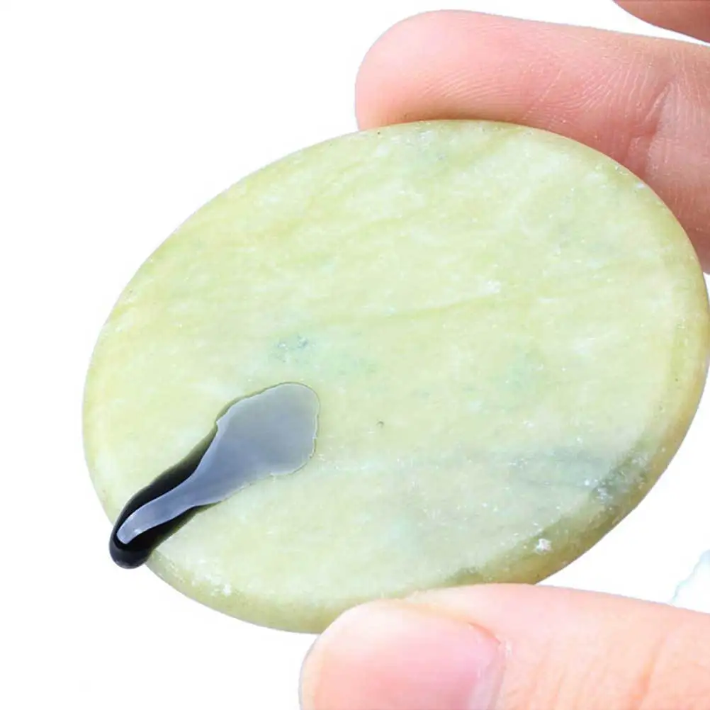 Support de palette de colle pour Extension de cils, pierre de Jade, tampon rond, outil d'application résistant à l'séchage, outils d'extension de cils