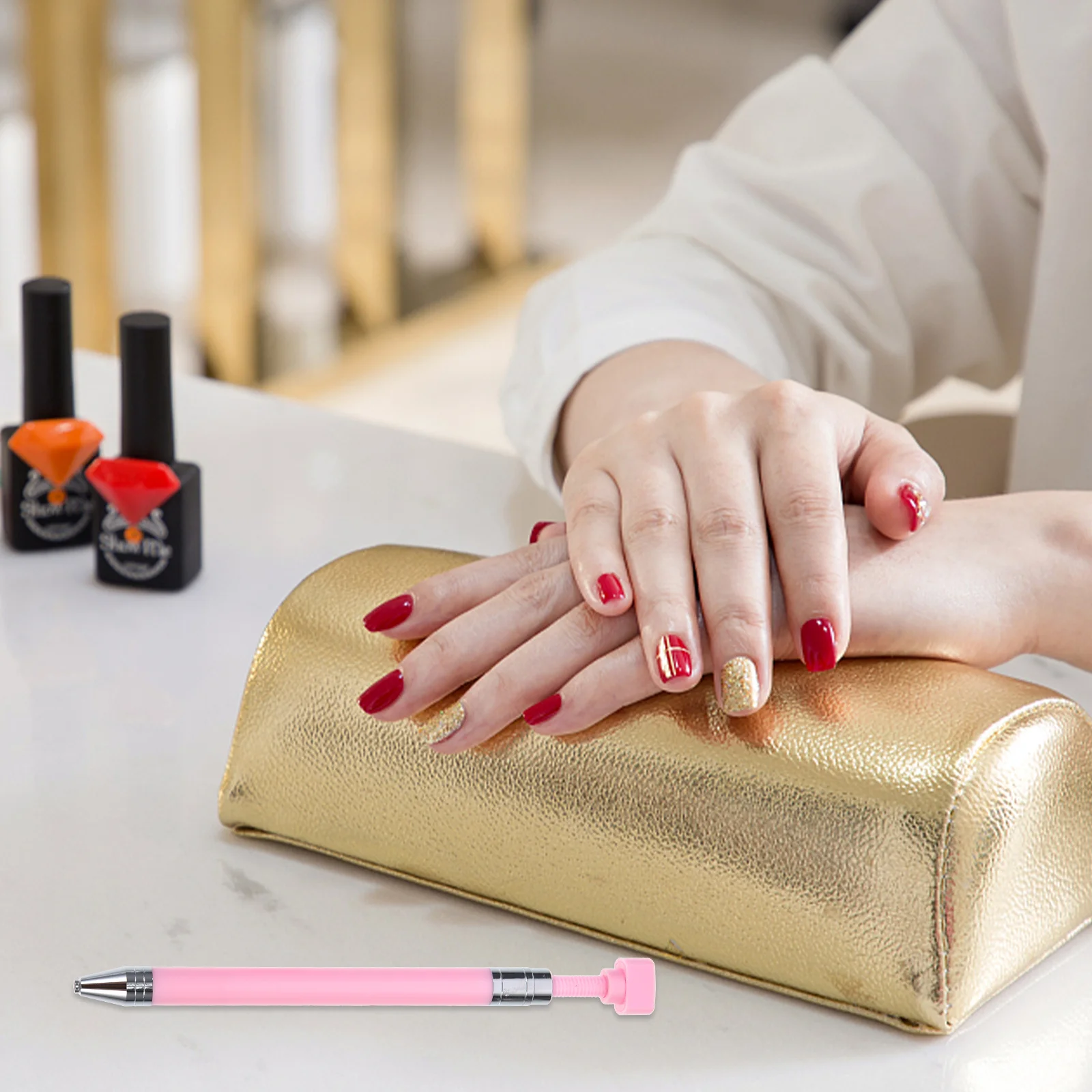 1 set penna da trapano ergonomica leggera liscia per fai da te diamante arte unghie artigianale ricaricabile durevole strumento di perforazione in plastica manicure