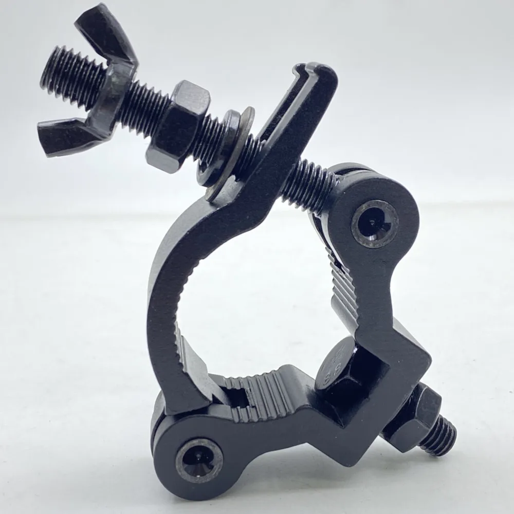 Stage Truss Clamp For Lighting Heavy Duty Aluminum OD 35-45mm Pipe Clamp Half Coupler Fixture 150KG Load Capacity Tube Fitting