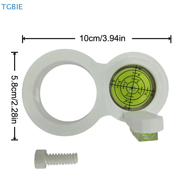 [TL][TL] petit niveau de forage à bulle circulaire, précision, Portable, outil de disposition de mesure, rond pour atelier de travail, blanc