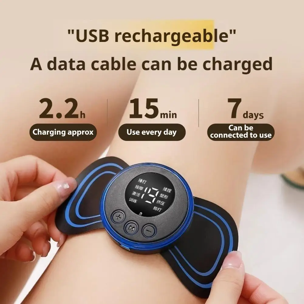 

Cervical Spine Patch Remote Control and Portable Massager with Patches for Full Body Massage with Multi-mode Adjustment