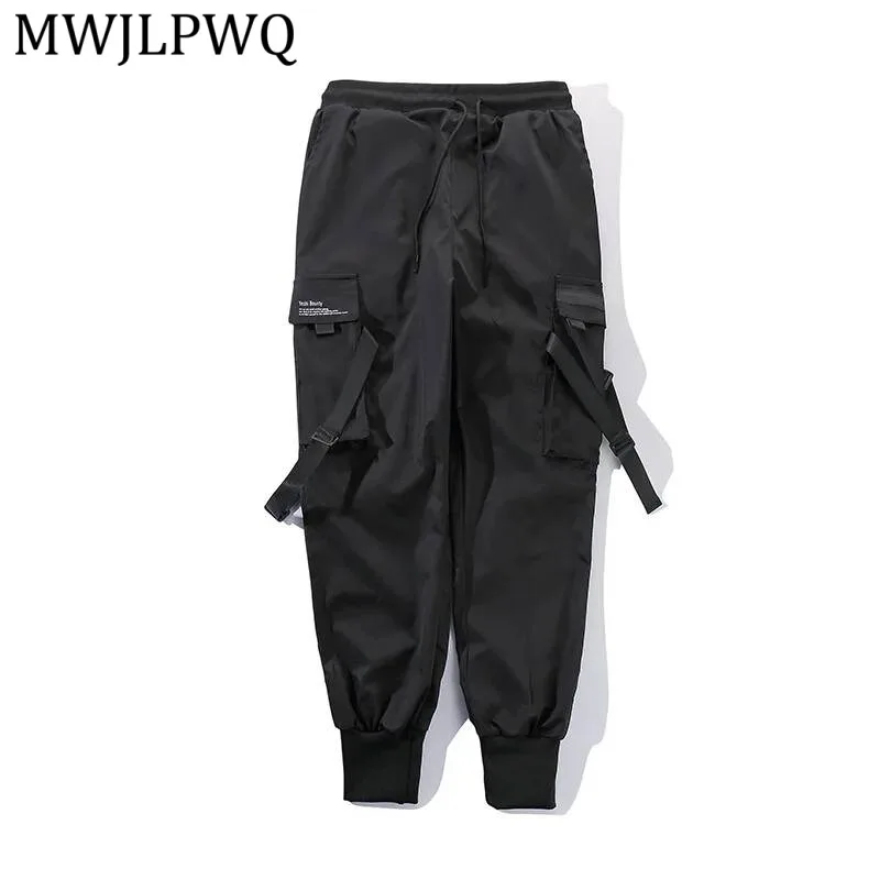 

MWJLPWQ American High Street Cargo Trousers Men's Functional Style Slim Multi-Pocket Casual Pants Trend Autumn Spring 21941