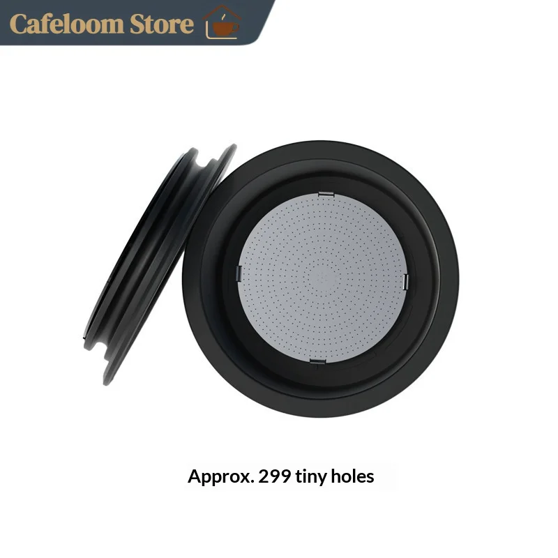 CERA PCM01 Tolva Portátil para Café en Polvo, Filtro de Café Presurizado de Doble Dosis, Capacidad de 15g, Accesorio para Preparación de Espresso