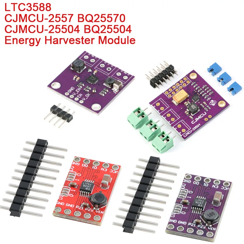 BQ25504 BQ25570 LTC3588 Energieerntemodul CJMCU Boost-Konverter Solar-Photovoltaik-Zellen-Management-Stromenergiekollektor