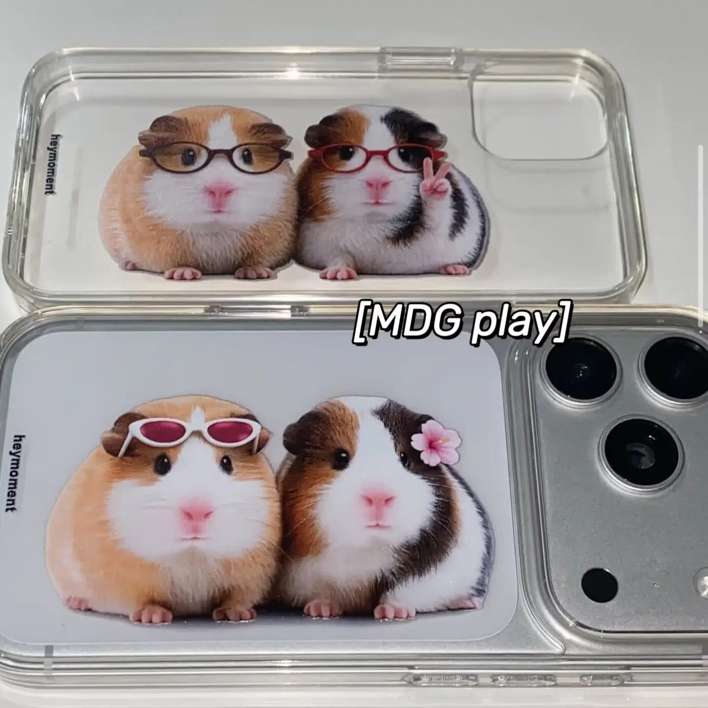 Coque de téléphone mignonne Corée Ins Cochon d'Inde pour iPhone Ultra 18 17 Air 16 15 14 13 12 11 X XR XSMAX Pro Max Mini Plus Y2K ﻿