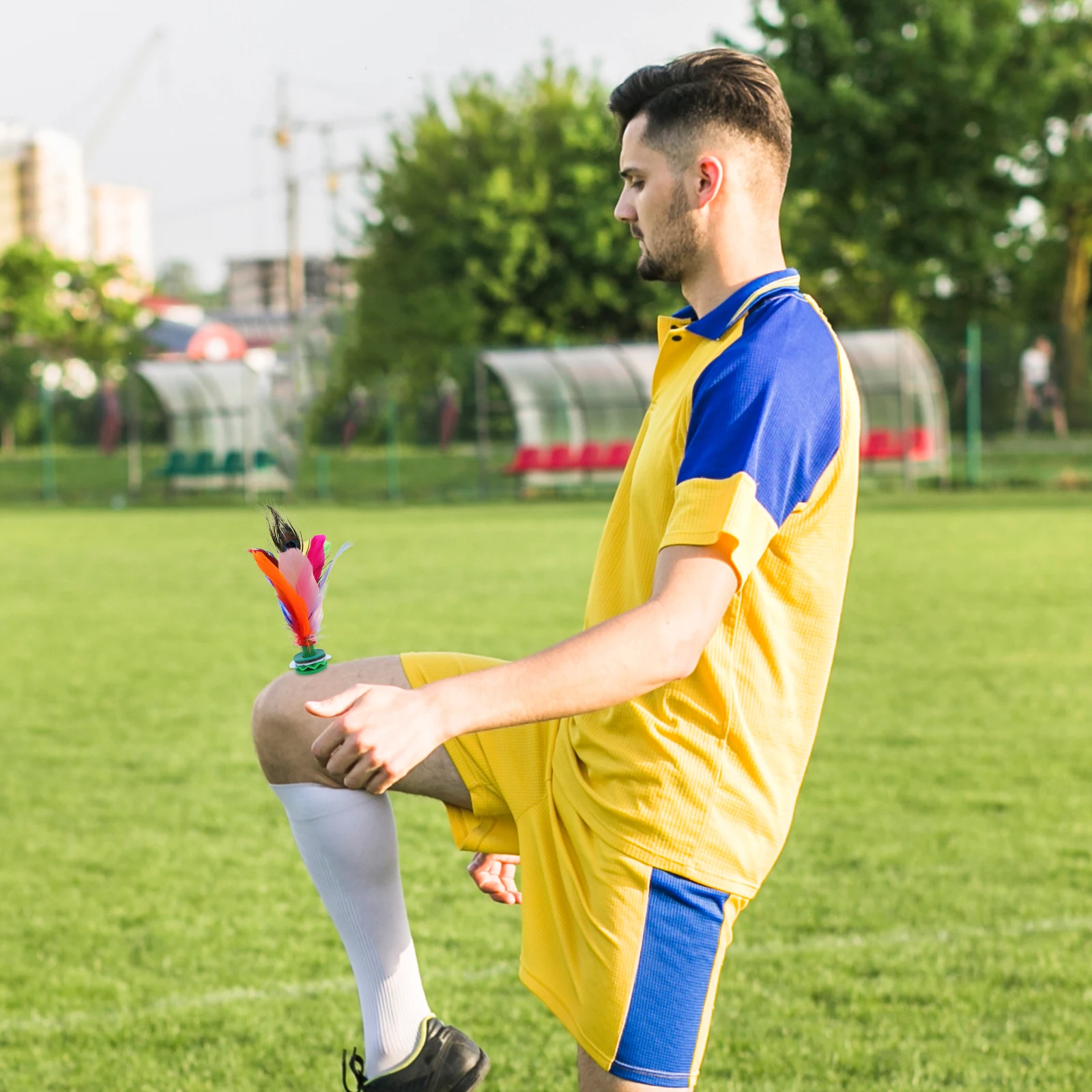 

2Pcs Silent Kick Shuttlecock Stylish Design for Boys Girls Students Endless Fun and Entertainment Kick Toy Chinese Leisure Toy