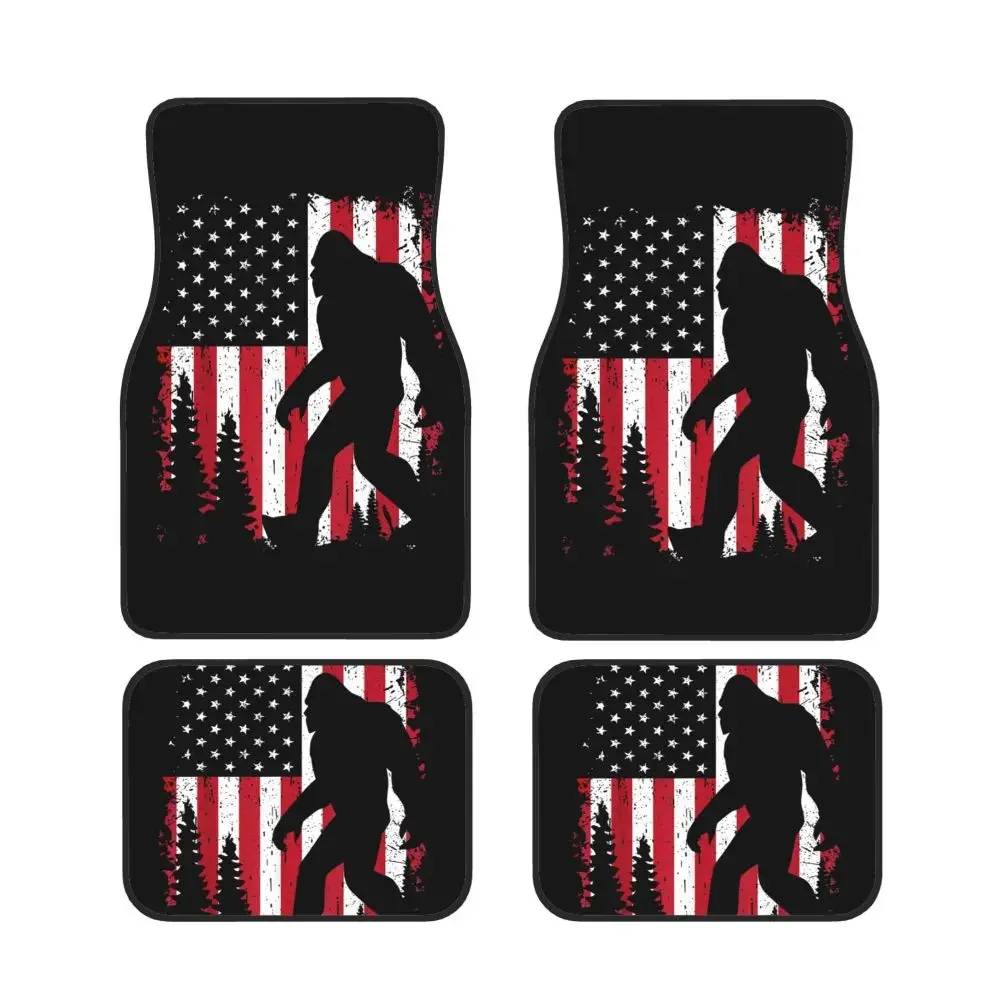 Bigfoot American USA Flag General Motors Foot Mats General Motors Anti slip and Anti fouling Protection Mats Waterproof Mats