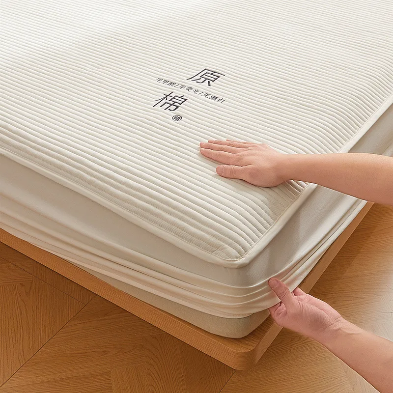 

Mattress Class A cotton, soybean fiber padded mattress, mattress cover washed cotton mattress protective cover three-piece set