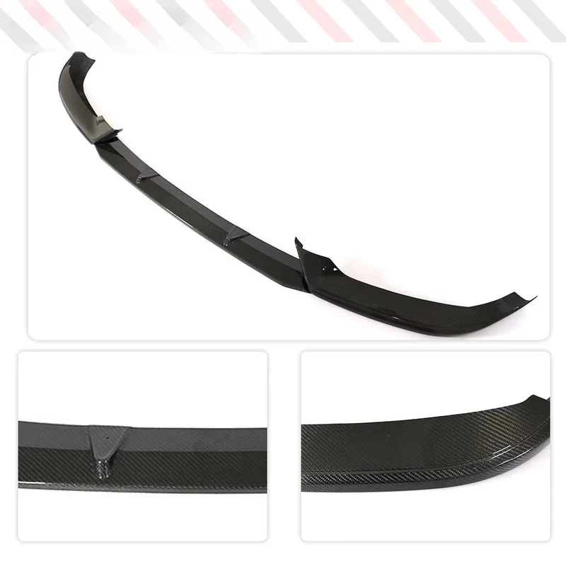 

New 3PCS Real Carbon Fiber A5 S5 Front Bumper Lip Spoiler Apron s A5 Sline S5 2017 2018 2019 Sportback Sedan