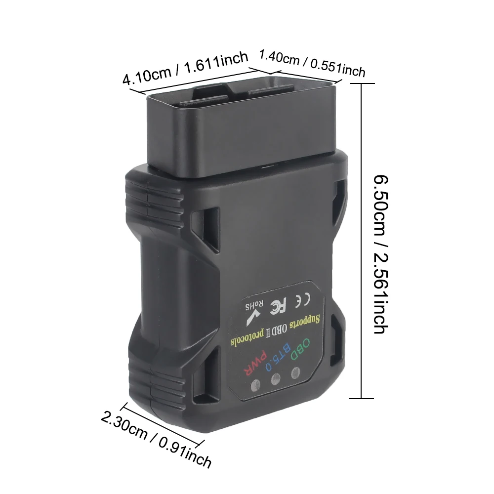 أداة قارئ رموز تشخيص السيارات ، OBD2 ، ماسح ELM327 ، V1.5 ، بلوتوث ، OBD II لنظام Android ، IOS ، Windows