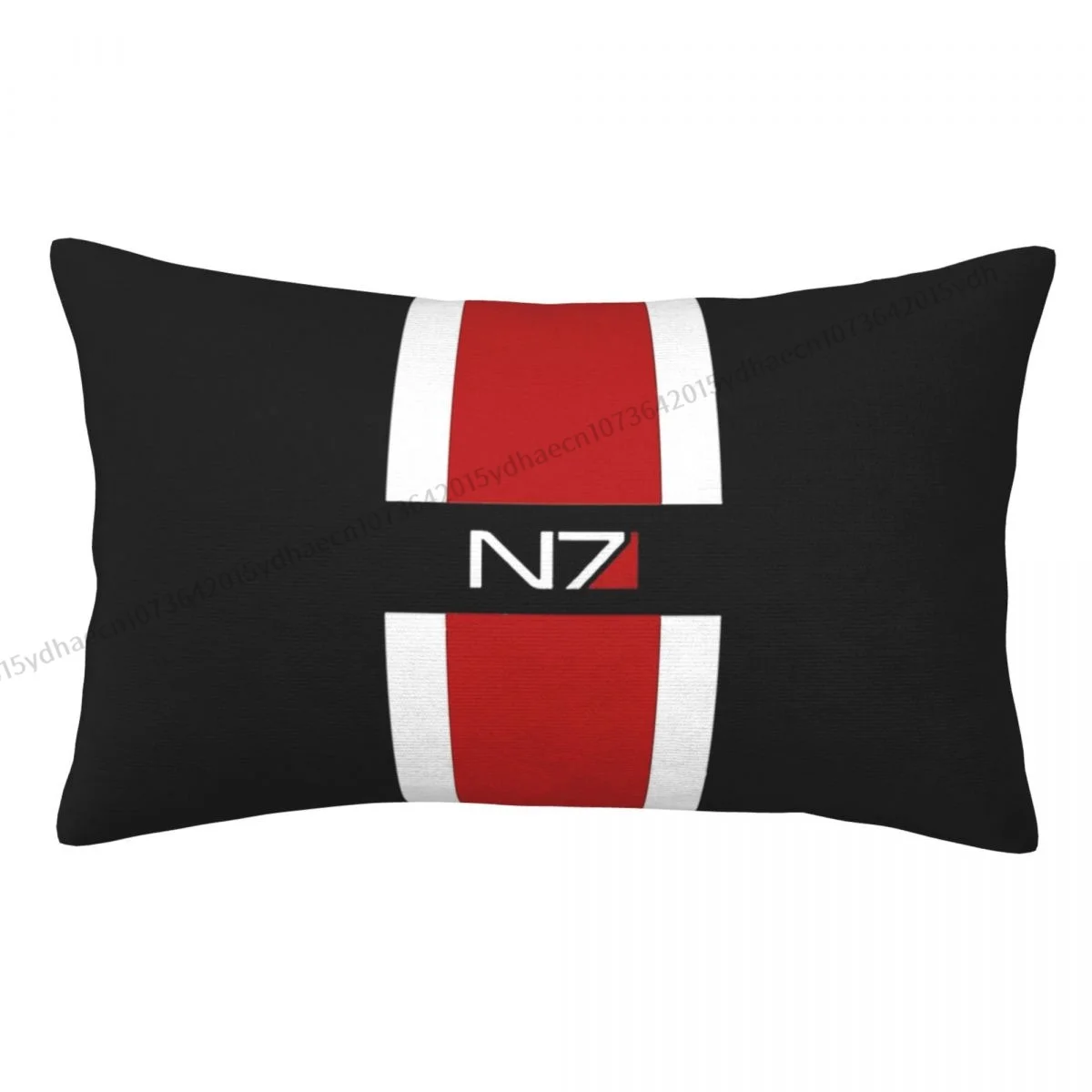 Red N7 Pillow Case Mass Effect Game Cushion Covers Home Sofa Chair Decorative Backpack Covers