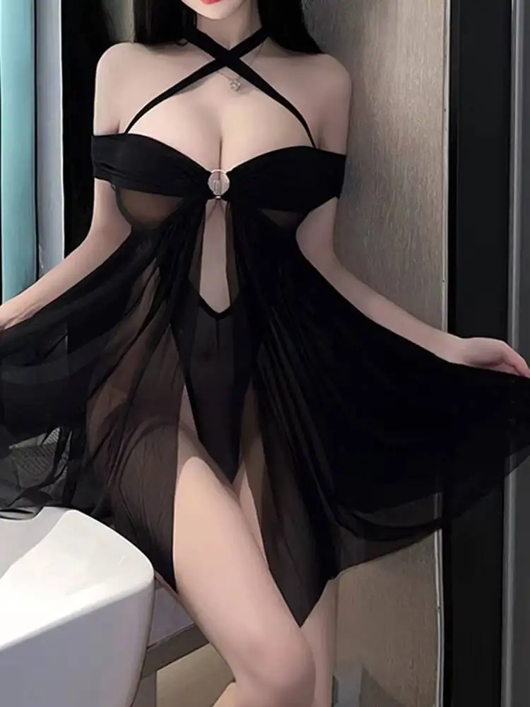 

Прозрачное сексуальное горячее нижнее белье 18+ для женщин, юбка с открытым декольте, нижнее белье для женщин, используемое для сексуальной активности, прозрачное для взрослых