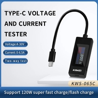 multi-function DC 4-30V Type-C Tester  Voltage Meter Ammeter Digital Monitor Cut-off Power Indicator Bank Charger Detector