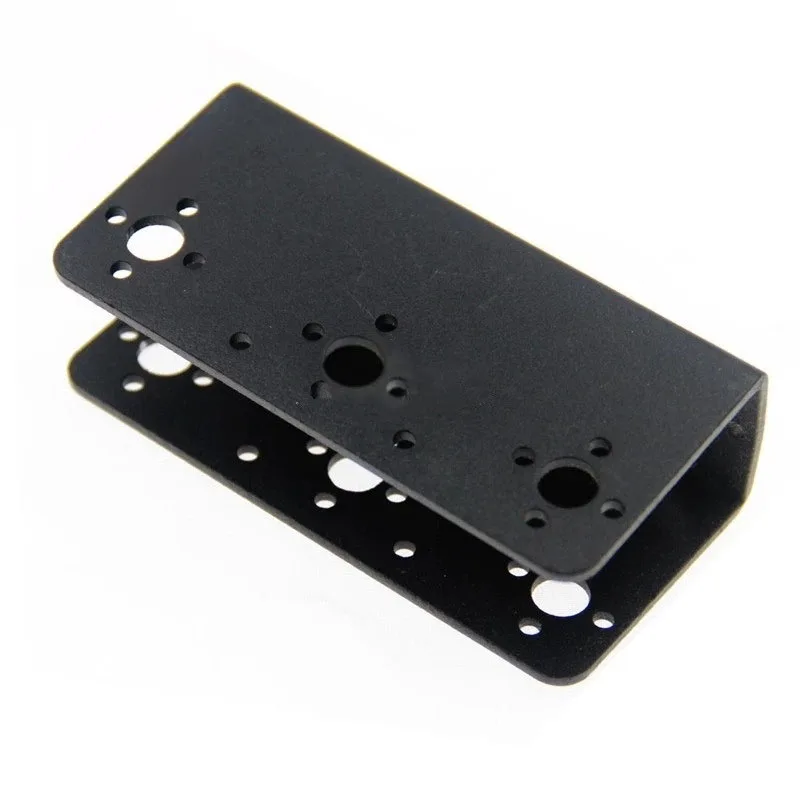 1~50Pcs U-beam Steering Gear Bracket/Accessories Mechanical Arm Mechanical Claw Robot Bracket Black