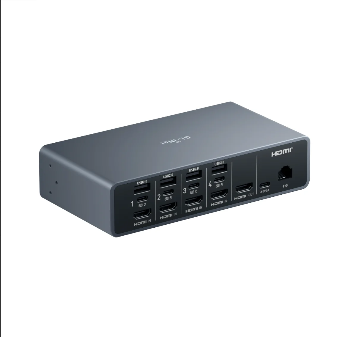 GL.iNet Comet X 4 (GL-RM4PE) Port Remote IP KVM über HDMI 4K@30 PoE Touchscreen BIOS Zugriff Server-Management-Konsole