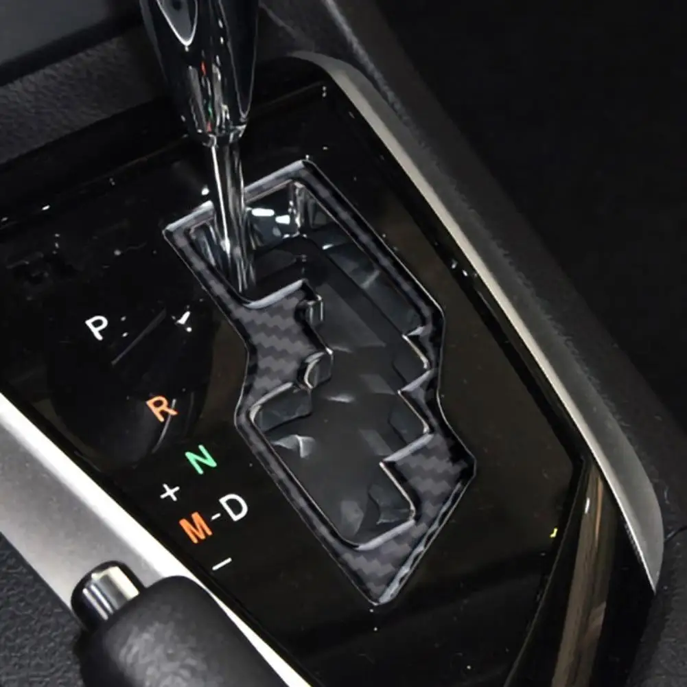 For Toyota Corolla Levin 2014-2019 Carbon Fiber Gear Shift Panel Cover Trim Sticker Car Interior Decoration Accessories