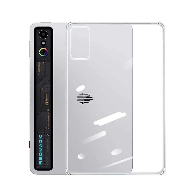 ل 2025 ZTE RedMagic Astra 9.06 "غطاء خلفي شفاف من مادة البولي يوريثان الحراري مع 4 وسائد هوائية مقاومة للصدمات لجهاز RedMagic Tablet 3 Pro 9.06 بوصة