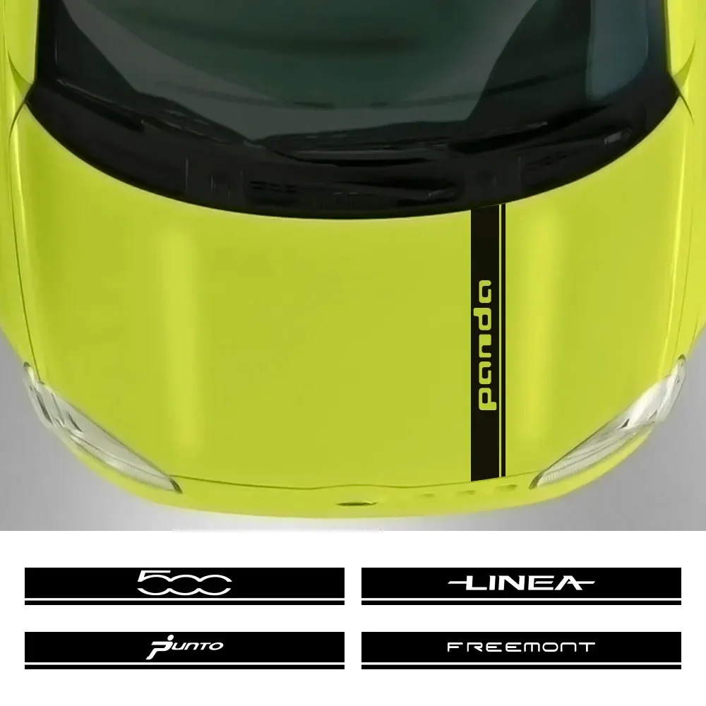 Car Hood Engine Cover Bonnet Stickers Decals For Fiat 124 Spider ABARTH Albea CRONOS DOBLO DUCATO MOBI PUNTO Uno Accessories