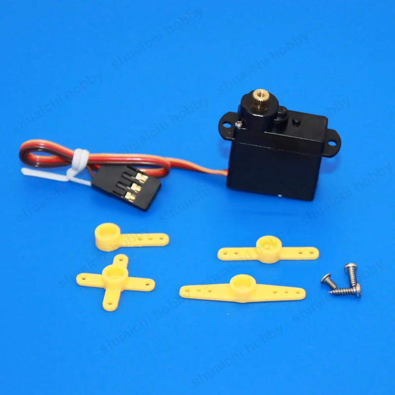 Servomotor Micro Digital de engranaje de Metal, 4,3G, alto Torque, 3,7-5V, 180 grados, para ala fija, modelo F3P, avión flotante de papel, 1 Uds.