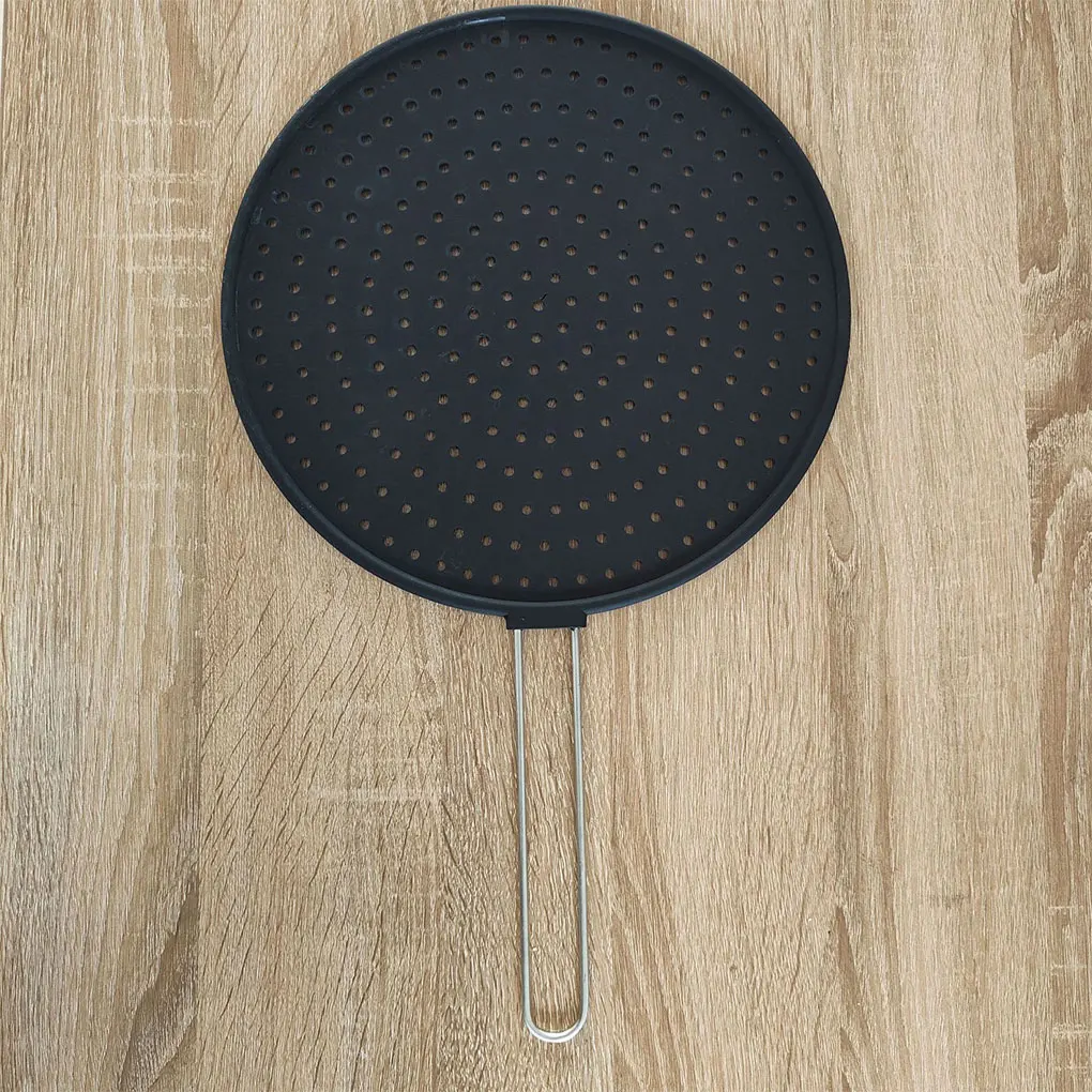 Frying Pan Cover Splatter Screen With Scald-Proof Handle Say Goodbye To Mess Non Silicone Frying