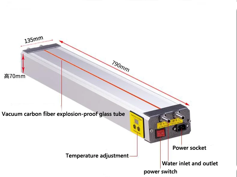 Water-cooled acrylic bending machine, convenient small fast bending device light box billboard plexiglass PVC hot bending
