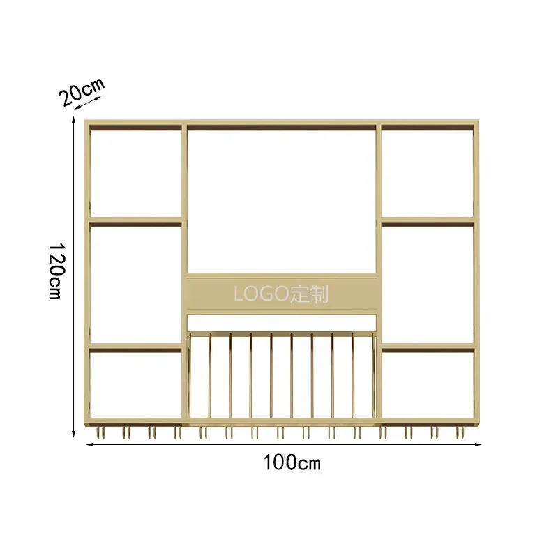 Variant: 160x20x120cm gold