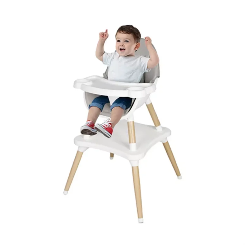 Combination detachable wooden children's dining chair baby eating table food high chair