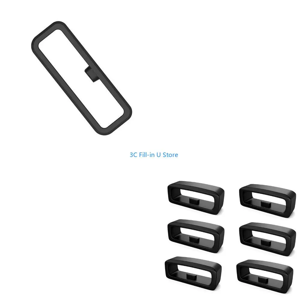 G8TA Fastener Rings for Suunto24mm Band Security Loop Holder Keeper Retainer Fixed Non-Slip Silicone Ring Connector Loop 10x