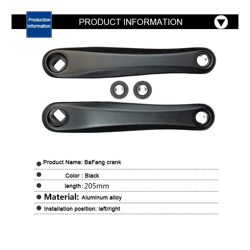 Original BaFang Crank Mid Mounted Motor Crank Suitable for Mid Mounted Motor BBS01 BBS02B BBSHD Bicycle accessories