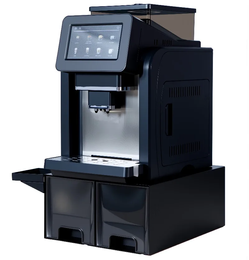 

Fully Automatic Commercial Touch Control Intelligent Electric Espresso Coffee Maker Machine With Base Station