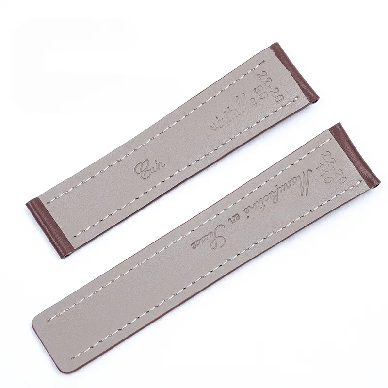 Selected Top Layer Exquisite Cow Leather Watch Strap for  Breitling Aviation Timing Super Ocean Avenger Pilot 22/24MM