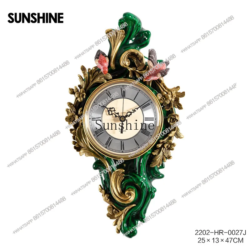 Ceramic home hanging clocks fashion living room wall decorationX
