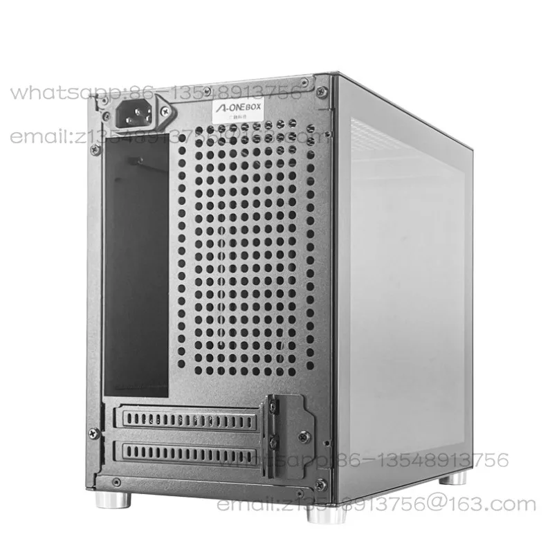 

M02 боковая прозрачная маленькая основная коробка ITX, большой источник питания, толстая стальная пластина, двойная открытая боковая пластина, настольное маленькое шасси
