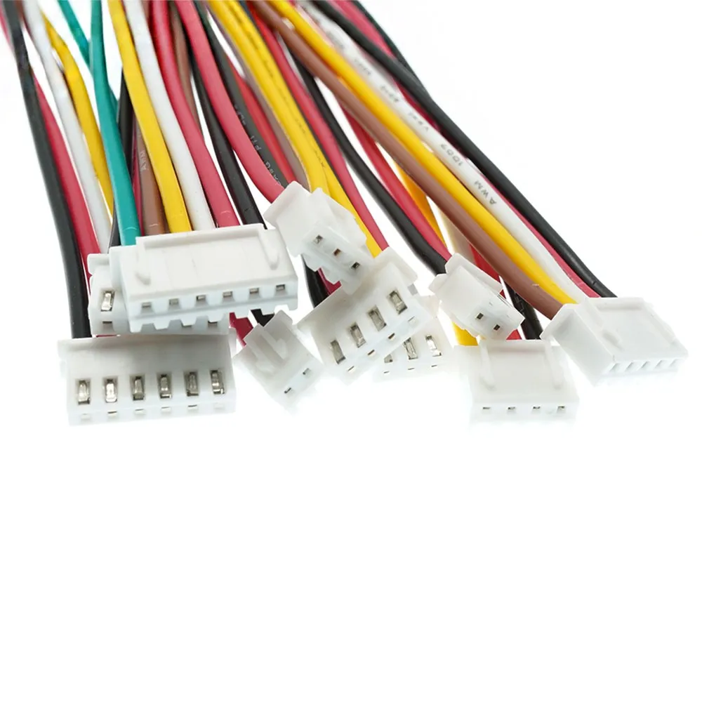 10PCS 1.25mm Pitch Female Socket Terminal Plug Wire Connector 2 3 4 5 6 7 8 Pin 10CM/20CM/30CM 28AWG Electronic Wires Cable