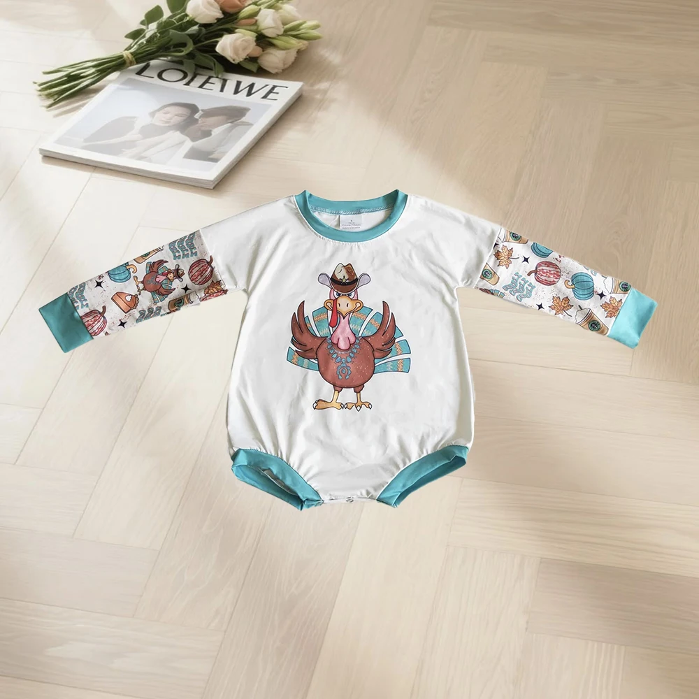 

9.30 Baby Winter Rompers Baby Kids Thanksgiving Turkey Rompers